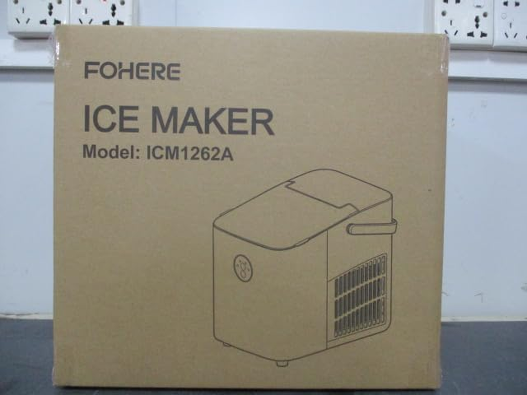Electric Ice Cube Maker Machine w/handle Portable Automatic Countertop Cocktails