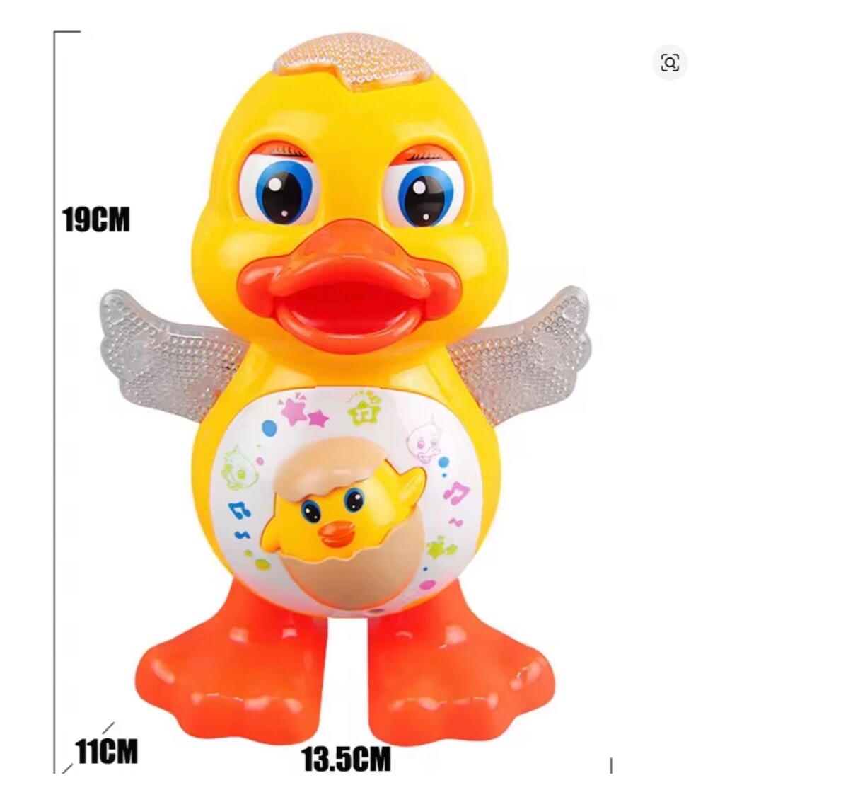 Electric Dancing Duck Music Lights Flashing & Blinking Eyes Educational Kids Toy