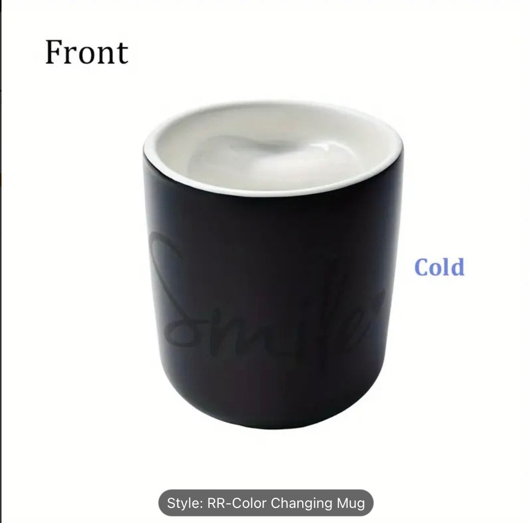 Colour Changing Heat Sensitive Mug Heart Shaped Magic Coffee Novelty Mother Gift