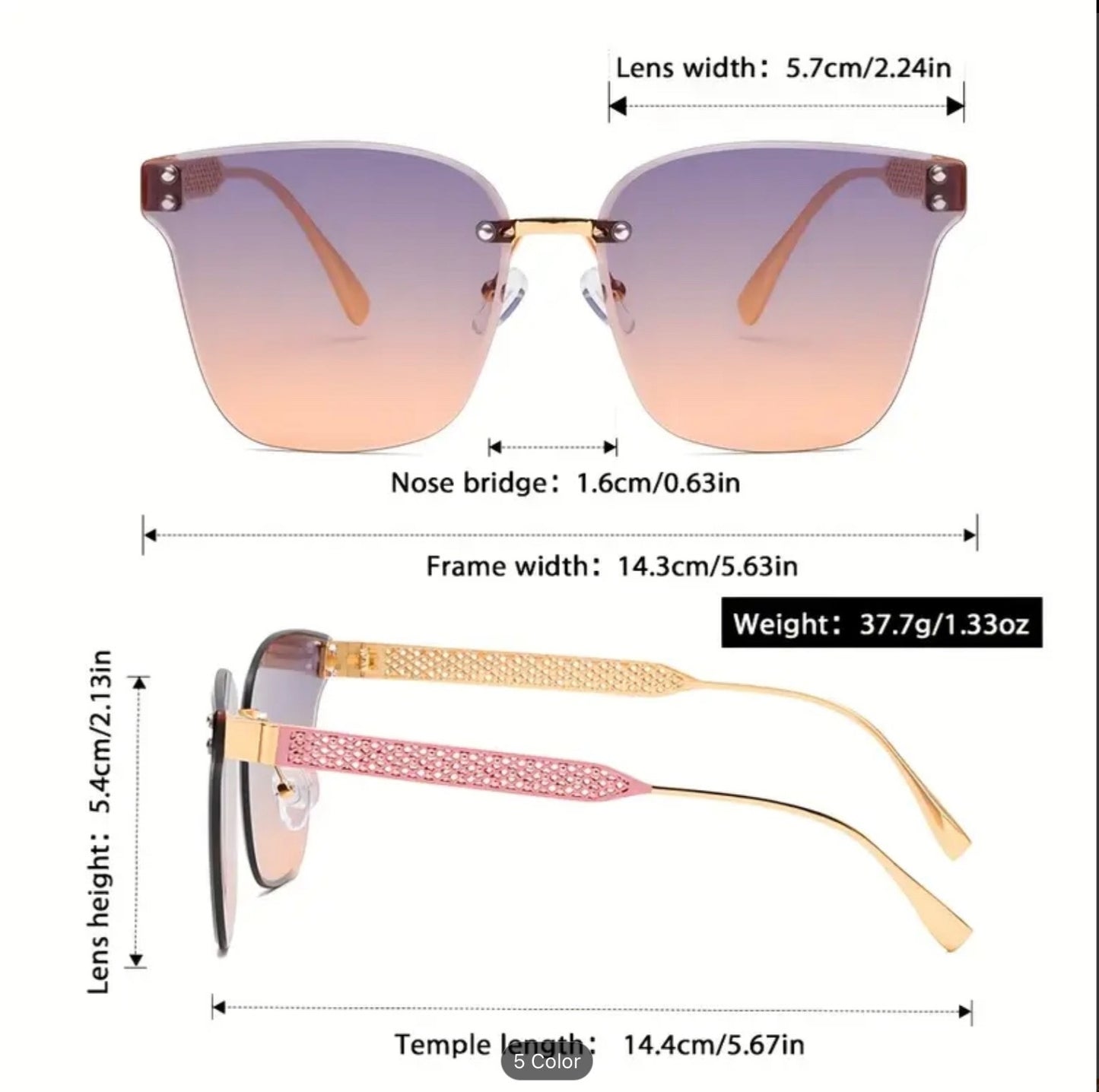 Women Sunglasses Fashion Cat Eye Retro Vintage Shades Stylish Metal Frame UV400