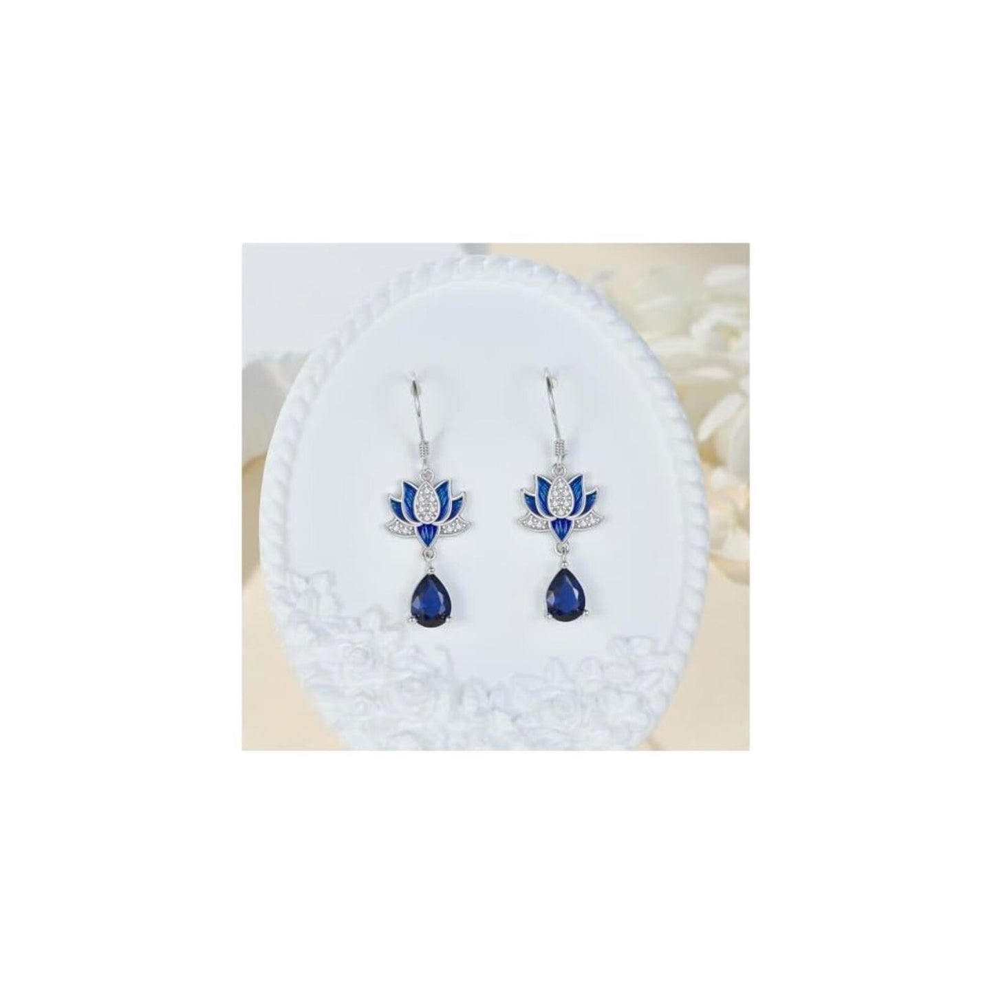 925 Sterling Silver CZ Flower Stud & Dangle Earrings Jewellery Gift Women Girls