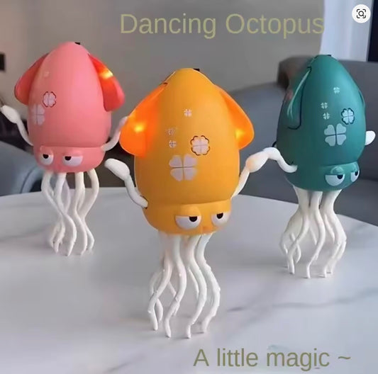 Electric Crawling Octopus Toy Auto-Avoid Smart Music Dancing Robotics Kids Toy