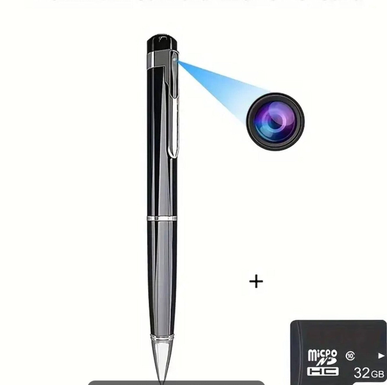 Portable Wearable 1080P HD Video Camera Recorder – Rechargeable Battery w/ 32GB or 64GB SD Card