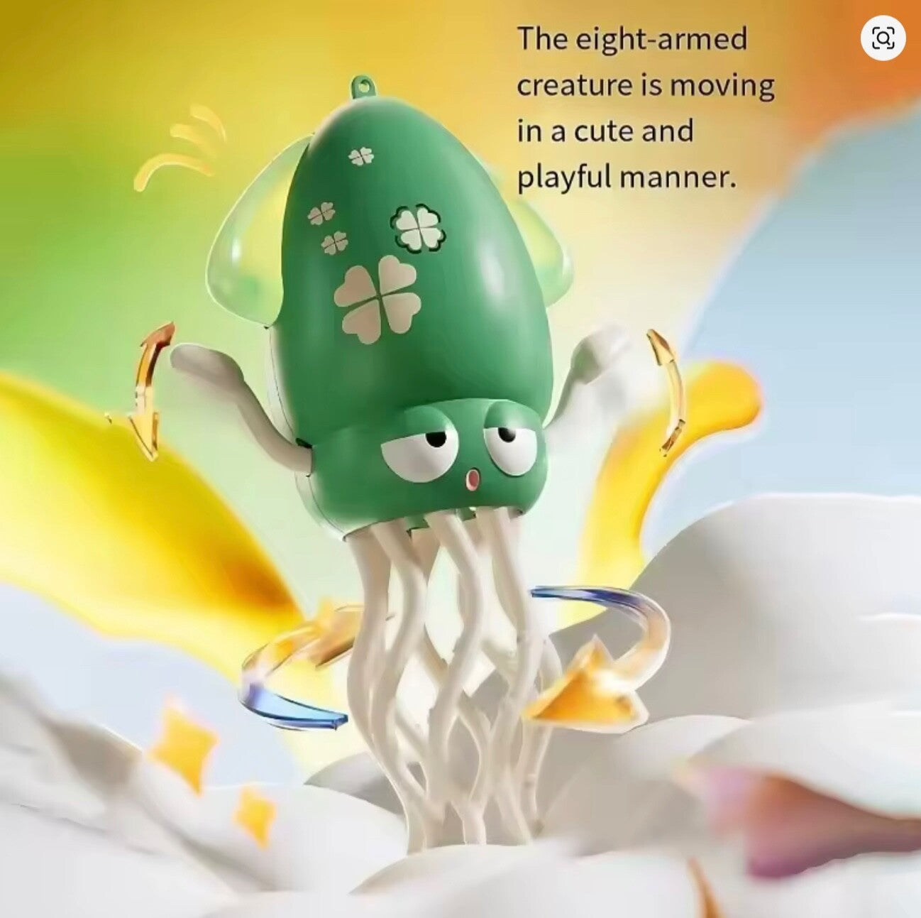 Electric Crawling Octopus Toy Auto-Avoid Smart Music Dancing Robotics Kids Toy