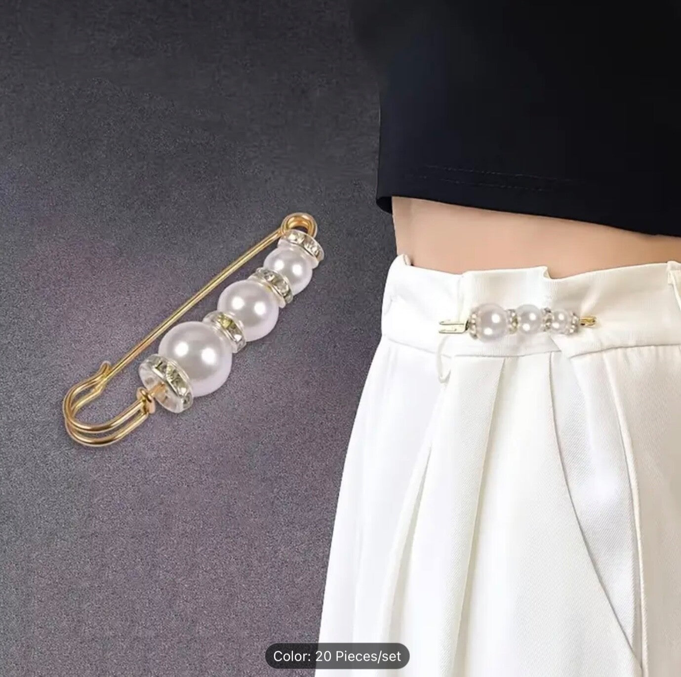 Pack of 20 Safety Pin Brooches Shawl Pins for Sweaters Dresses Gifts Women Style