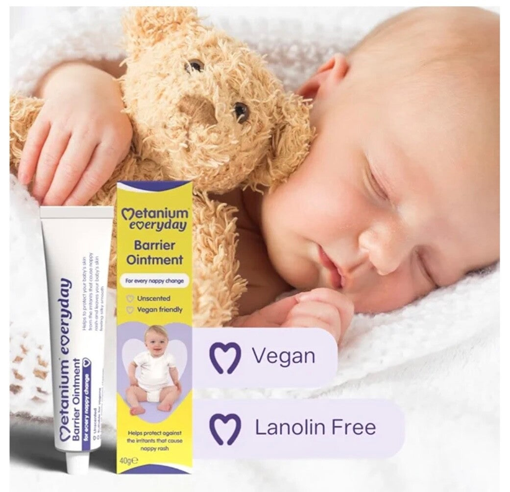 Metanium Everyday Barrier Ointment 40g | Fragrance-Free Nappy Cream-Rash Protect