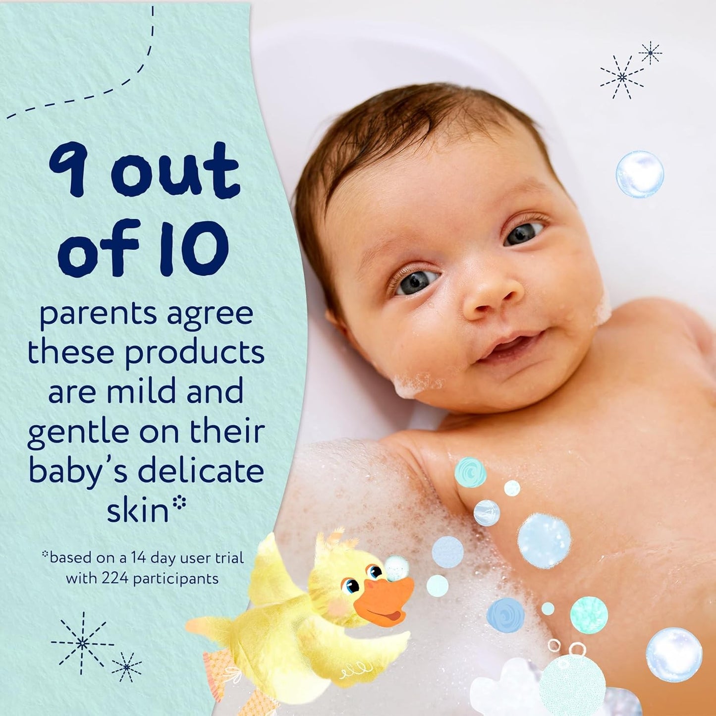 Childs Farm Baby Regime Bundle Shampoo & Body Wash Bubble Bath Gently Soft Scent