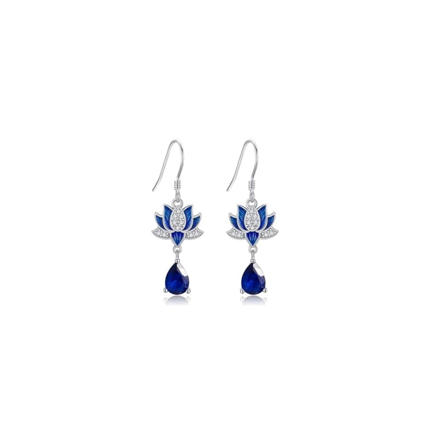925 Sterling Silver CZ Flower Stud & Dangle Earrings Jewellery Gift Women Girls