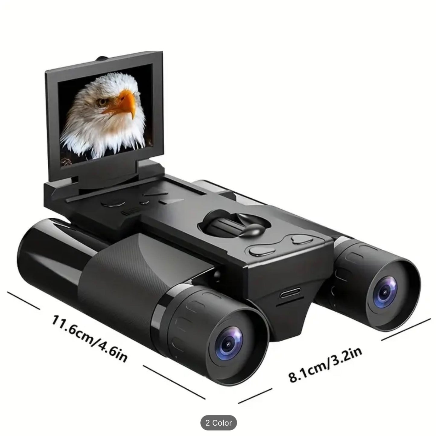 2.5K Digital Binoculars 8X Zoom 1080P Photo Video Recorder IPS Screen 32GB DT10