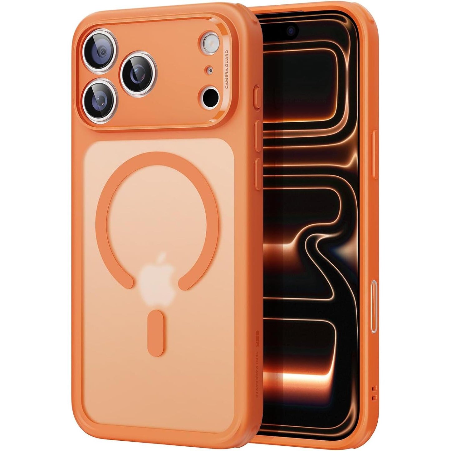ESR iPhone 17 Pro Case Military-Grade Drop Protection Shock-Absorbing Air Guard Corners Camera Control Cover Magsafe Compatible Hybrid Series Clear Acrylic Magnetic Wireless Casing