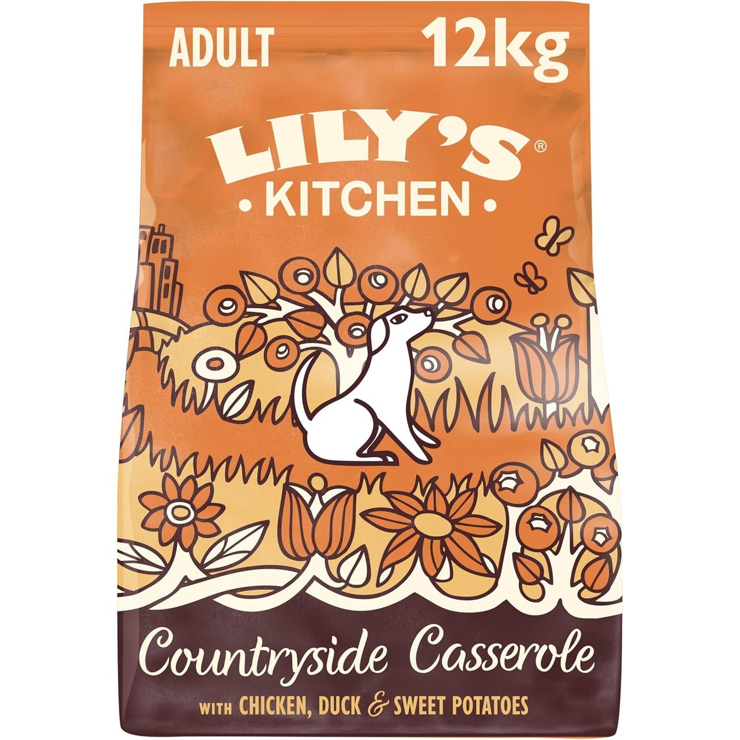 Lily'S Kitchen Made with Natural Ingredients Adult Dry Dog Food Chicken, Duck and & Sweet Potatoes, Grain-Free Recipe 12Kg Bag Lily's Kitchen