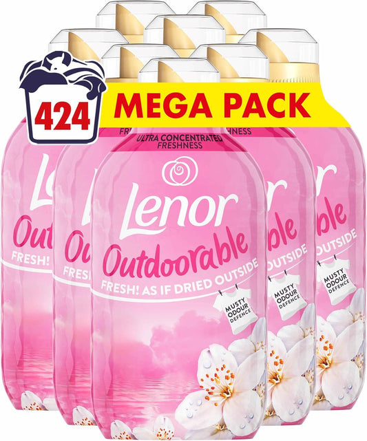 Lenor Outdoorable Fabric Conditioner 424 Washes (8X53), Dreamy Jasmine - Ultra Concentrated Freshness lenor