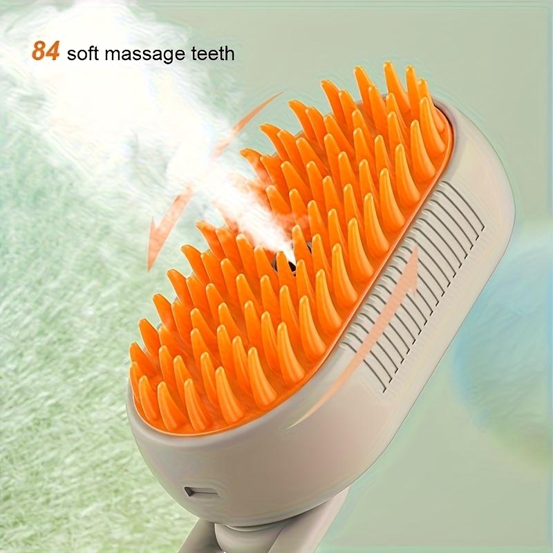 Brush Hair Steam Spray Rechargeable Grooming Shedding Cat Dogs Massage Electric