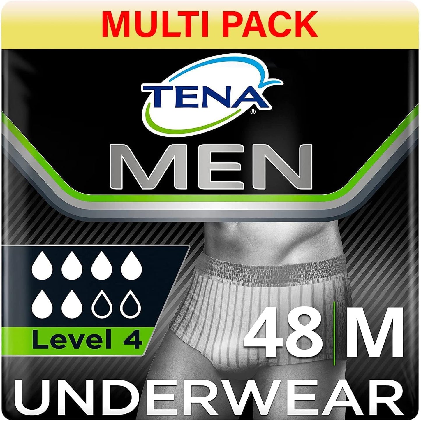 TENA Discreet Extra Plus, 96 Incontinence Pads Individually Wrapped, for Women with Medium to Heavy Bladder Weakness, Incontinence and Unpredictable Leaks, 16 Count (Pack of 6)