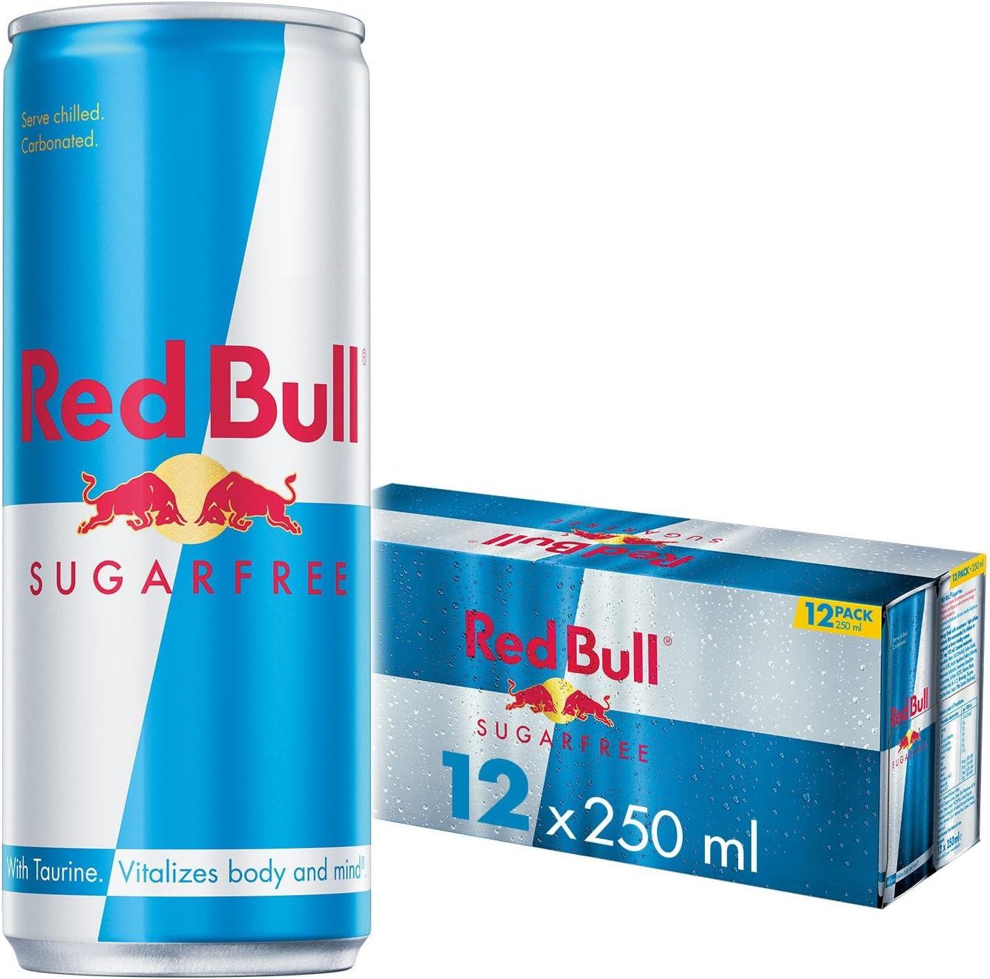 Red Bull Energy Drink Sugar Free, 250 Ml (Pack of 12) Red Bull Company Limited