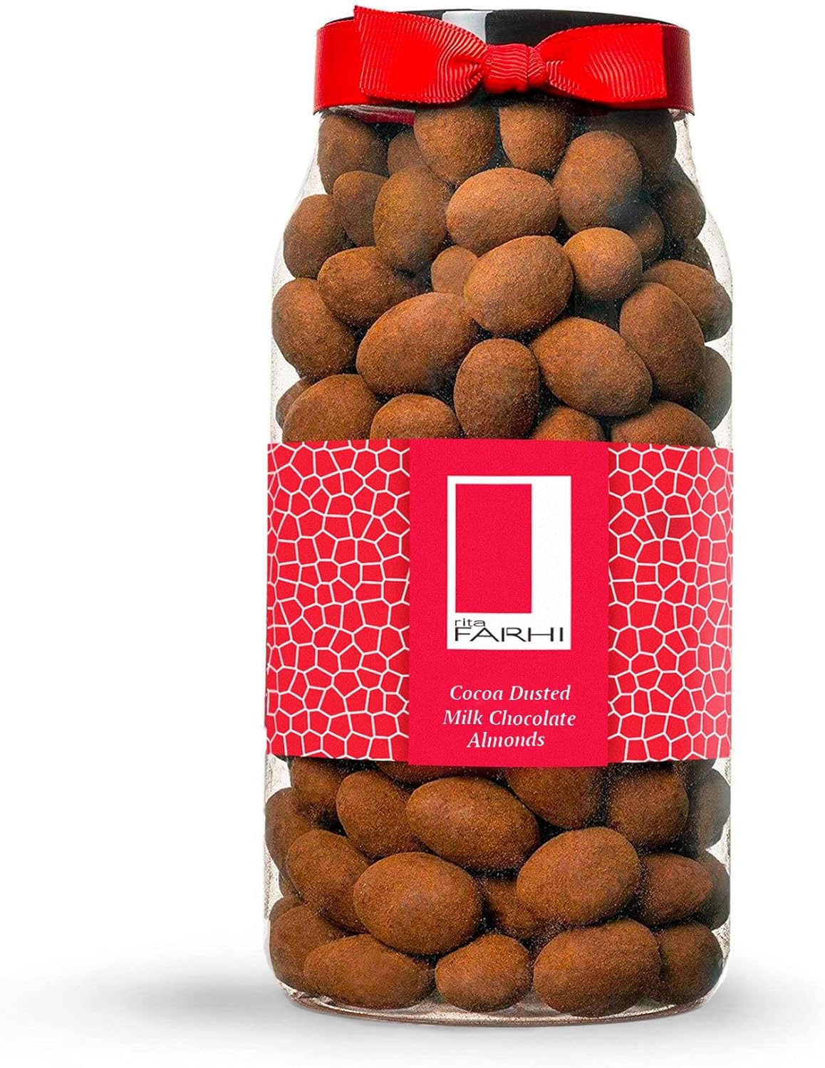 Rita Farhi Milk Chocolate Coated Pistachios in a Luxury Gift Jar 780G - New Palm Oil Free Recipe