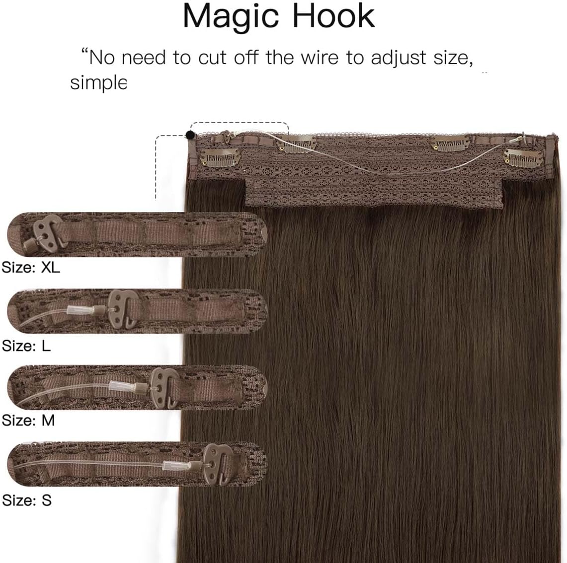 Invisible Wire Hair Extensions – Real Human Hair Hidden Realistic Piece