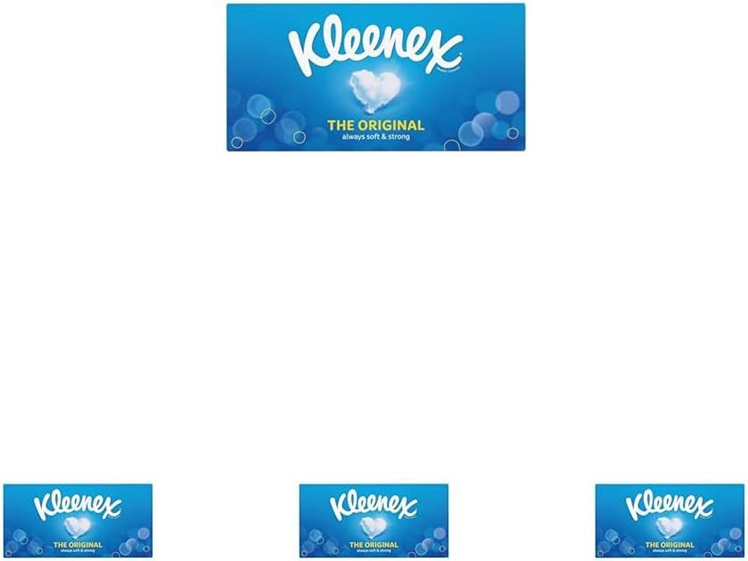 Kleenex Original Facial Tissues - Pack of 12 Tissue Boxes - Soft Tissues for Everyday Use - Gentle on Your Family'S Skin with a Touch of Cotton