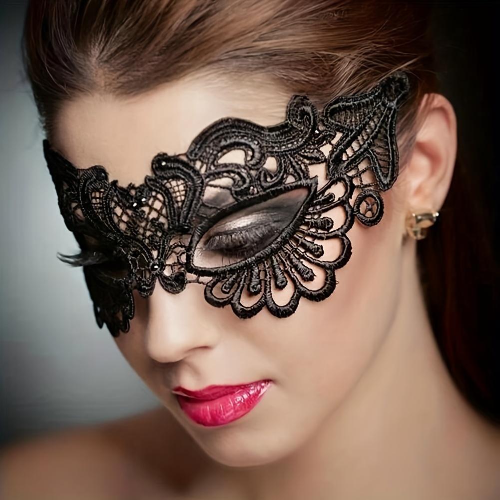 Halloween Fashion Gothic Hollow Out Lace Mask Women Masquerade Party Eye Masks