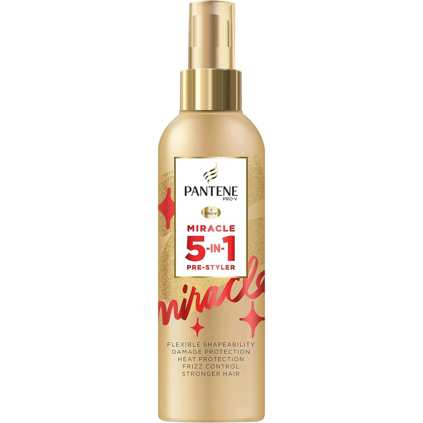 Pantene Heat Protection Spray, Leave in Conditioner, 5-In-1, 200Ml, Styling Hairspray, Primer, Shaping, Protecting and Nourishing Hair Treatment