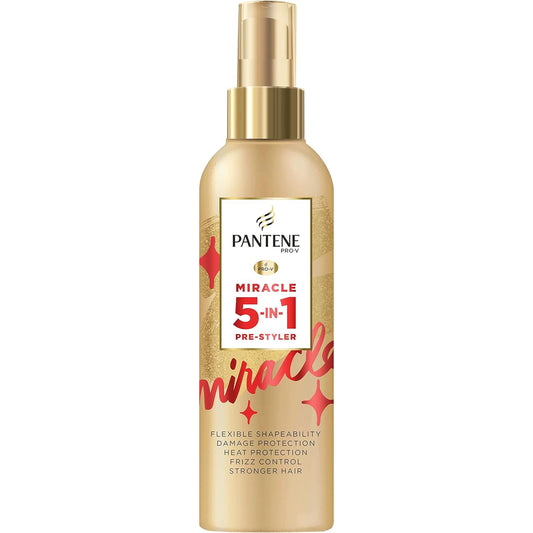 Pantene Heat Protection Spray, Leave in Conditioner, 5-In-1, 200Ml, Styling Hairspray, Primer, Shaping, Protecting and Nourishing Hair Treatment