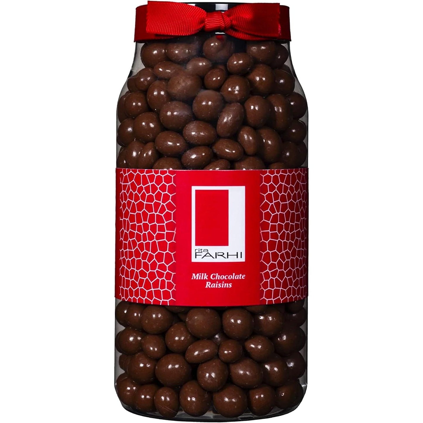 Rita Farhi Milk Chocolate Coated Pistachios in a Luxury Gift Jar 780G - New Palm Oil Free Recipe