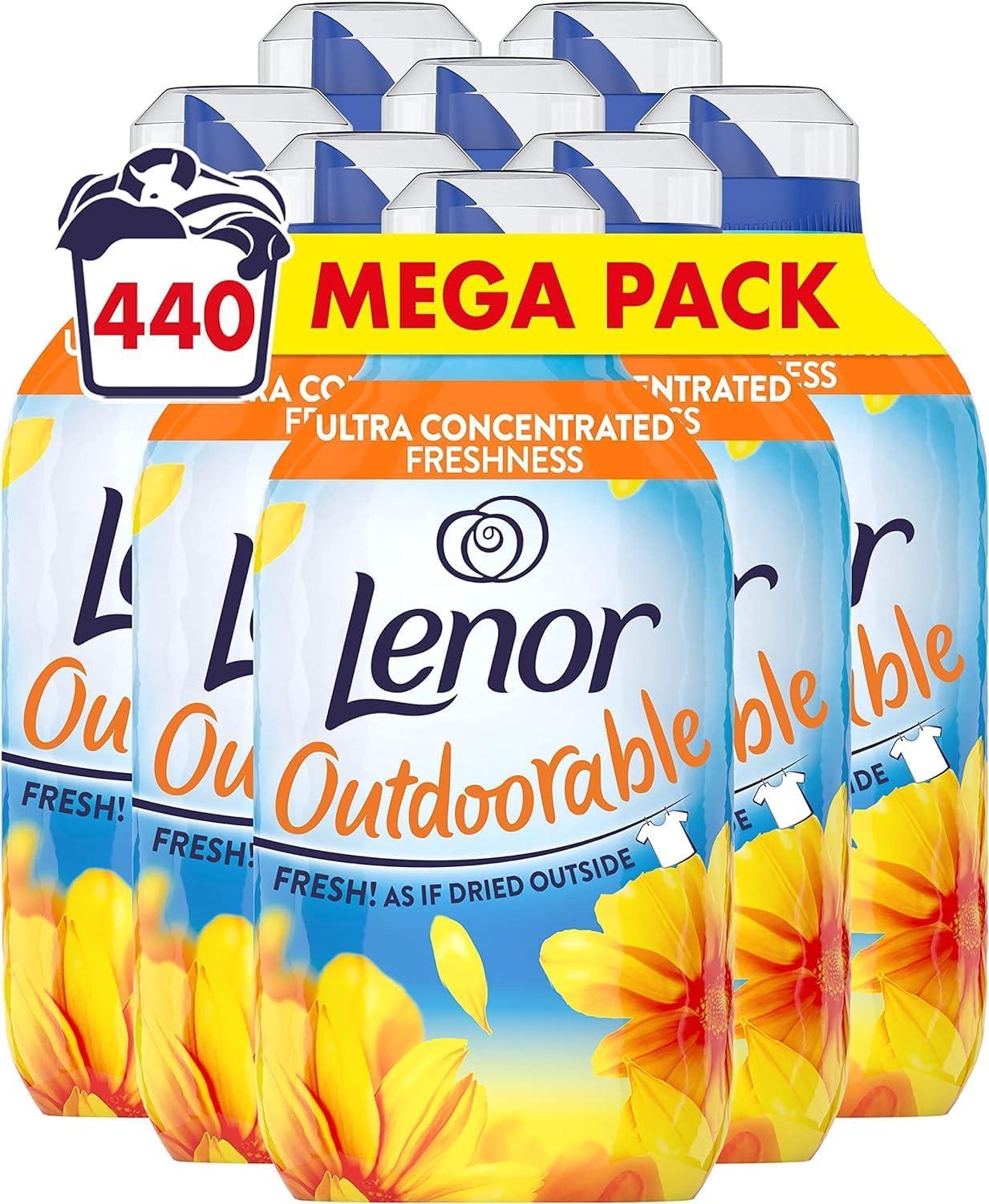 Lenor Outdoorable Fabric Conditioner 480 Washes Floral Fresh Ultra Concentrated Freshness with Musty Odour Defence Mega Pack