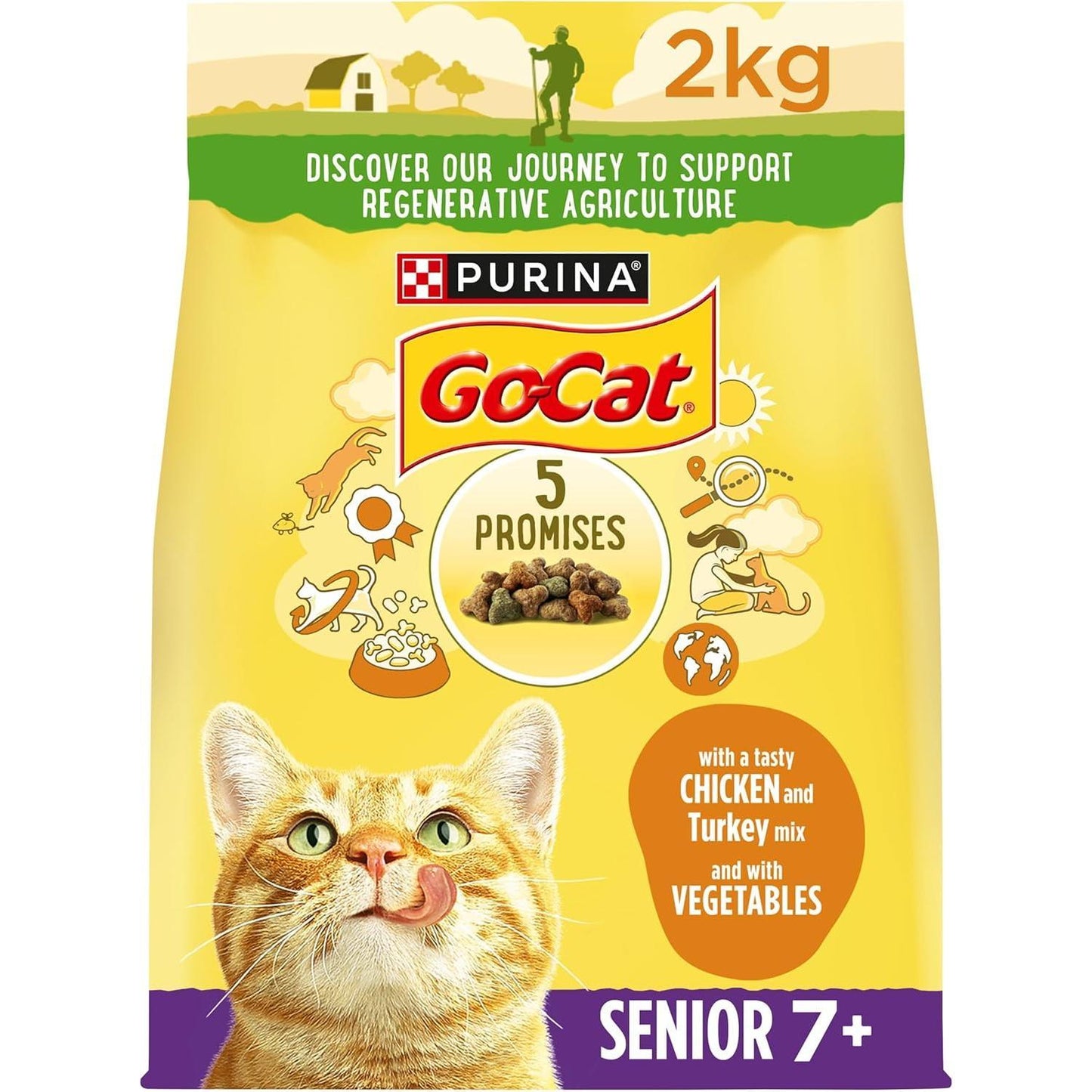 GO-CAT Chicken and Duck Dry Cat Food 10Kg Go-Cat