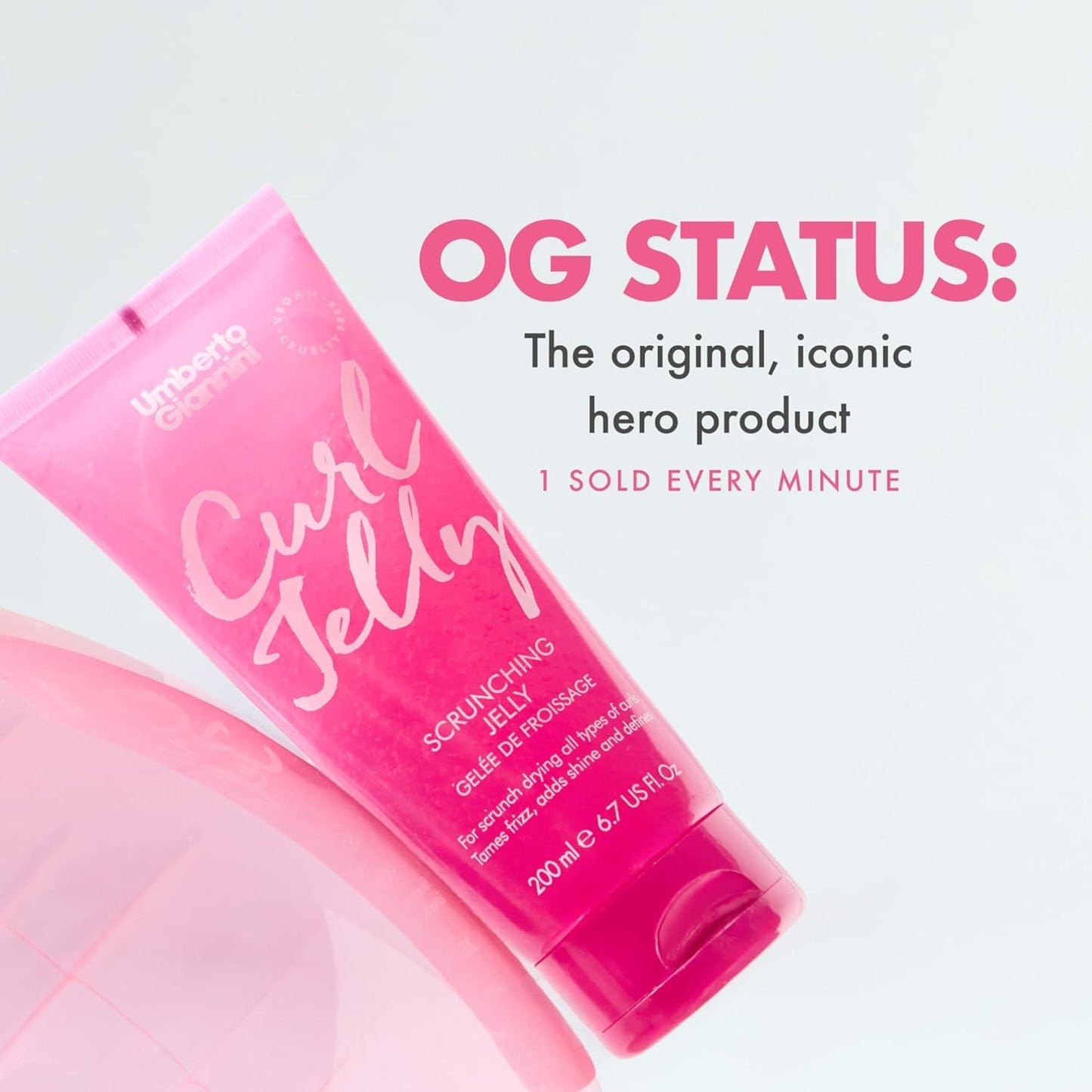 Umberto Giannini Curl Jelly Hair Kit - Includes 4 Products to Wash + Style Your Curls - Cult Favorite Curl Jelly - Shampoo, Conditioner, Curl Cream - for Curls, Waves & Coils