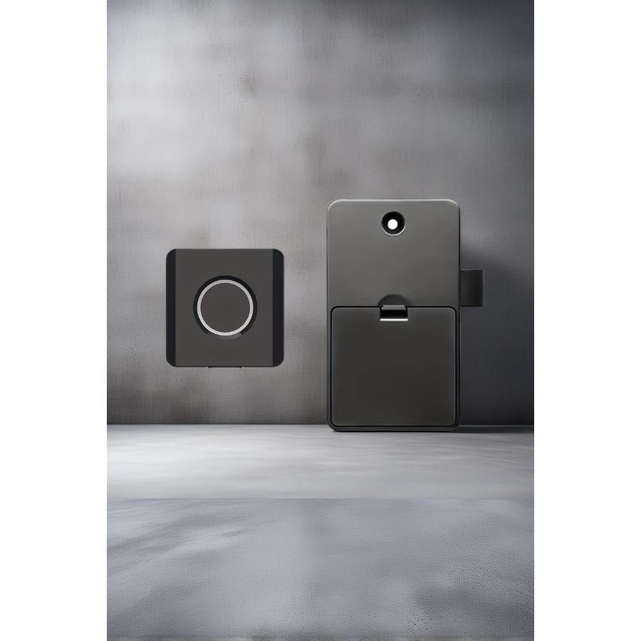 [Smart Fingerprint Lock] Keyless Biometric Smart Fingerprint Drawer Lock | Battery Powered, Easy Installation | for Home and Office Cabinets, Shoe Cabinets