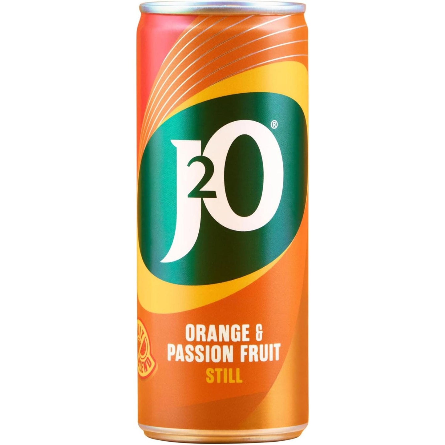 J2O Fruit Juice, Orange and Passion Fruit, 250Ml Cans (Pack of 12)