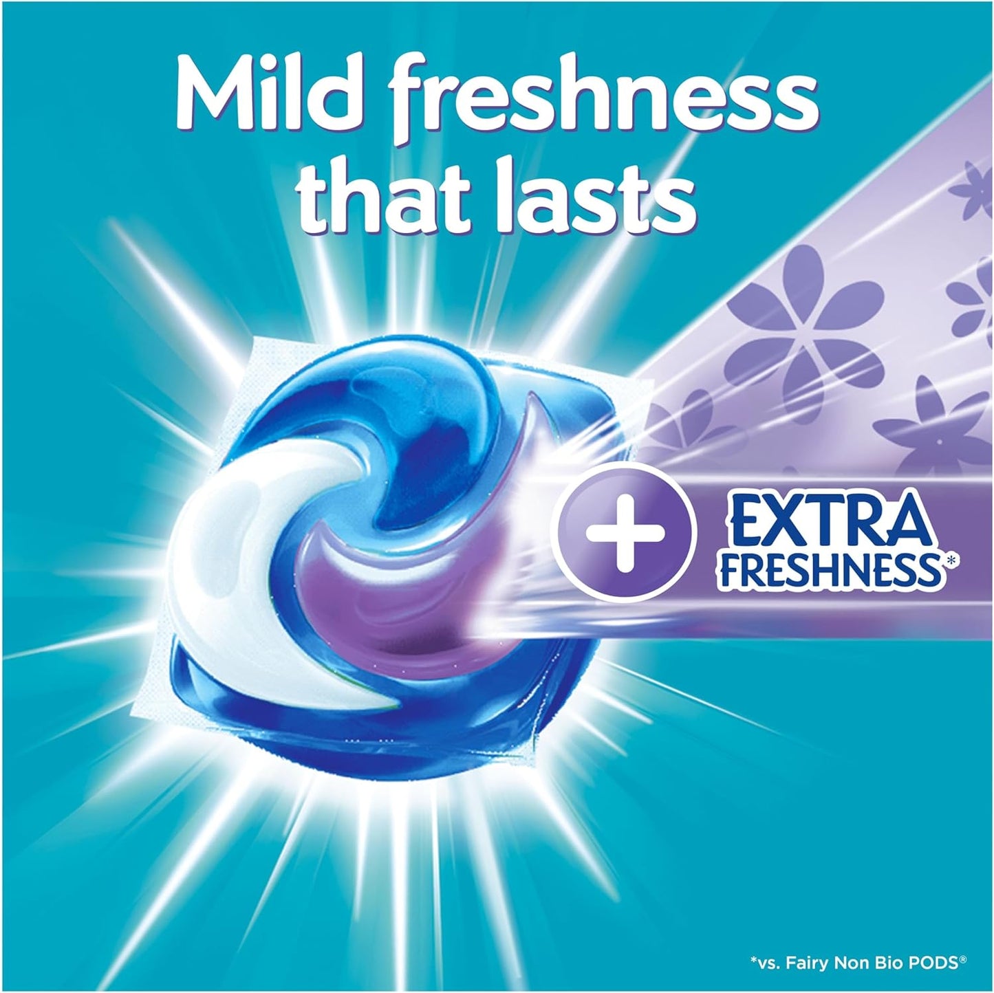 Fairy Non Bio Platinum PODS® Washing Liquid Capsules, 104 Washes (52X2), Silk Tree Blossom & Jasmine, with Extra Freshness for Sensitive Skin