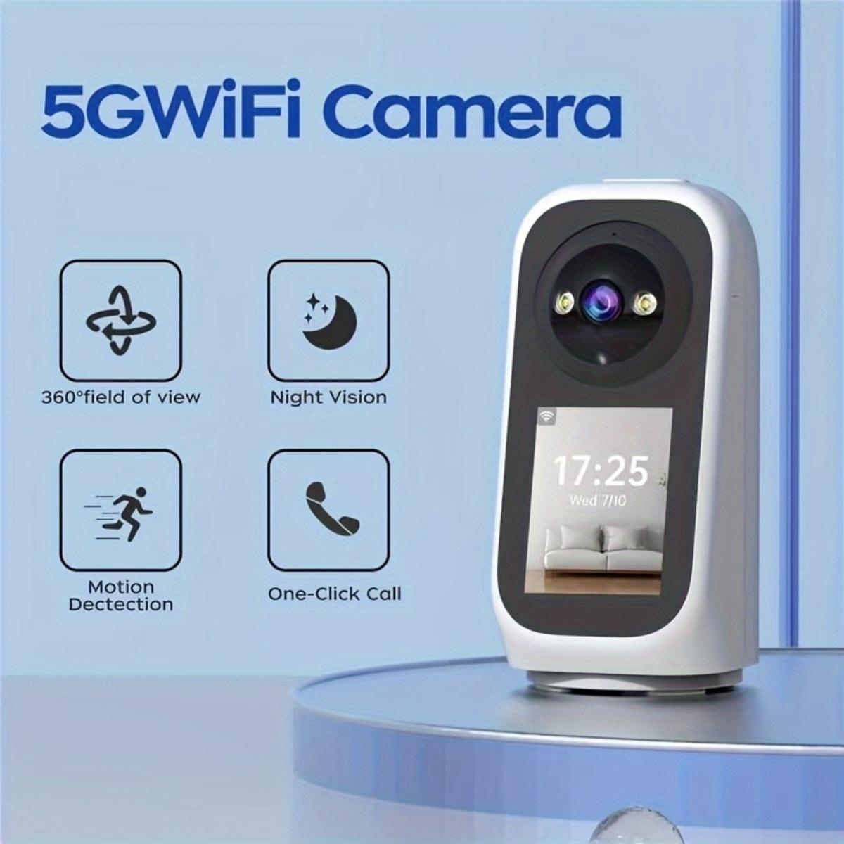 Dual-Band 5G/ WiFi IP Baby Monitor 360° Camera Security 2-way Talk Night Vision