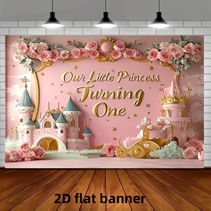 Luxurious Minimalist Princess Castle Design, Thick & Durable Decorative Banner for Living Room/Bedroom/Study/Office/Hallway, Enhances Happiness with Modern Minimalist Style, Wall Decoration, Room Decor, Elegant Pattern, Highqual