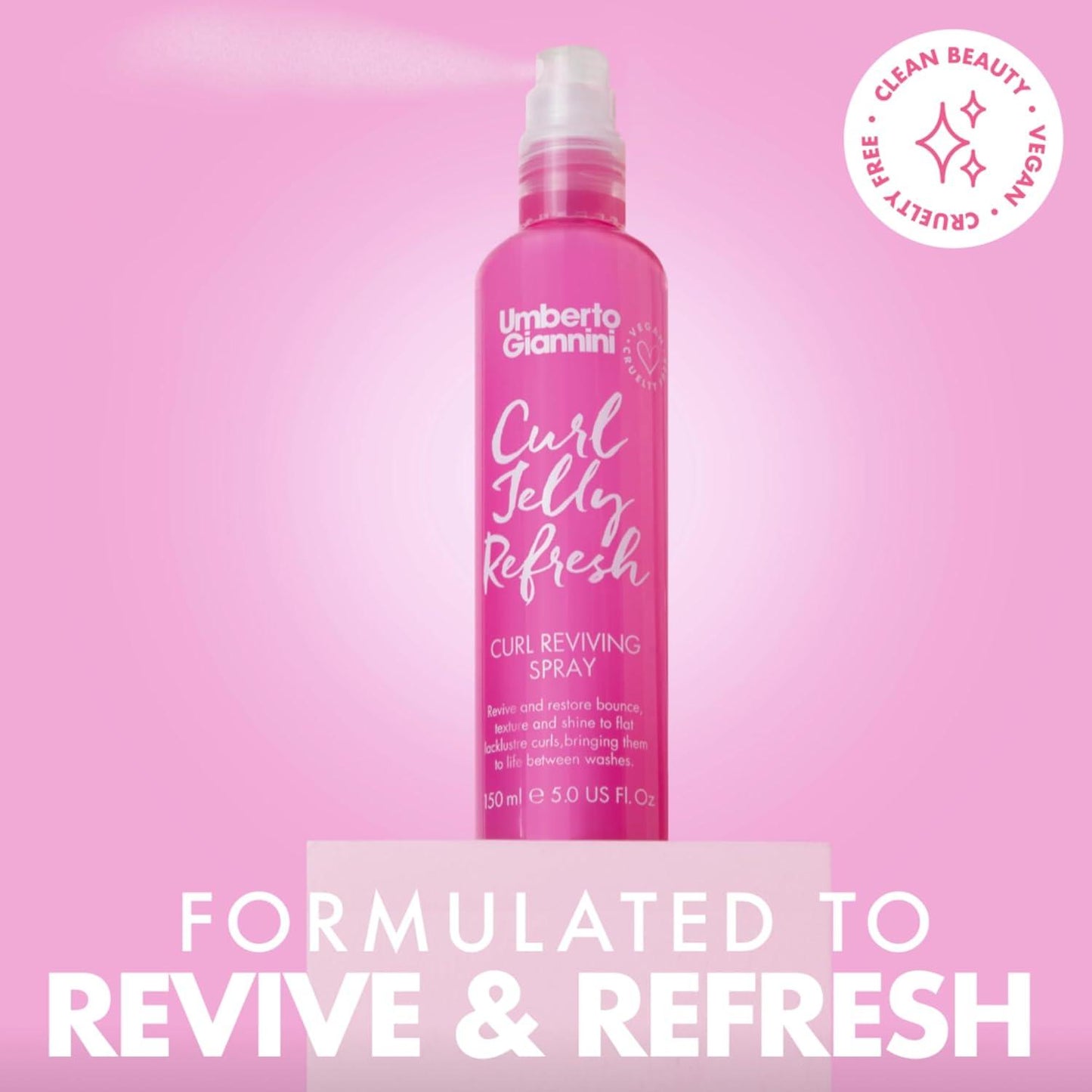 Umberto Giannini Curl Jelly Hair Kit - Includes 4 Products to Wash + Style Your Curls - Cult Favorite Curl Jelly - Shampoo, Conditioner, Curl Cream - for Curls, Waves & Coils