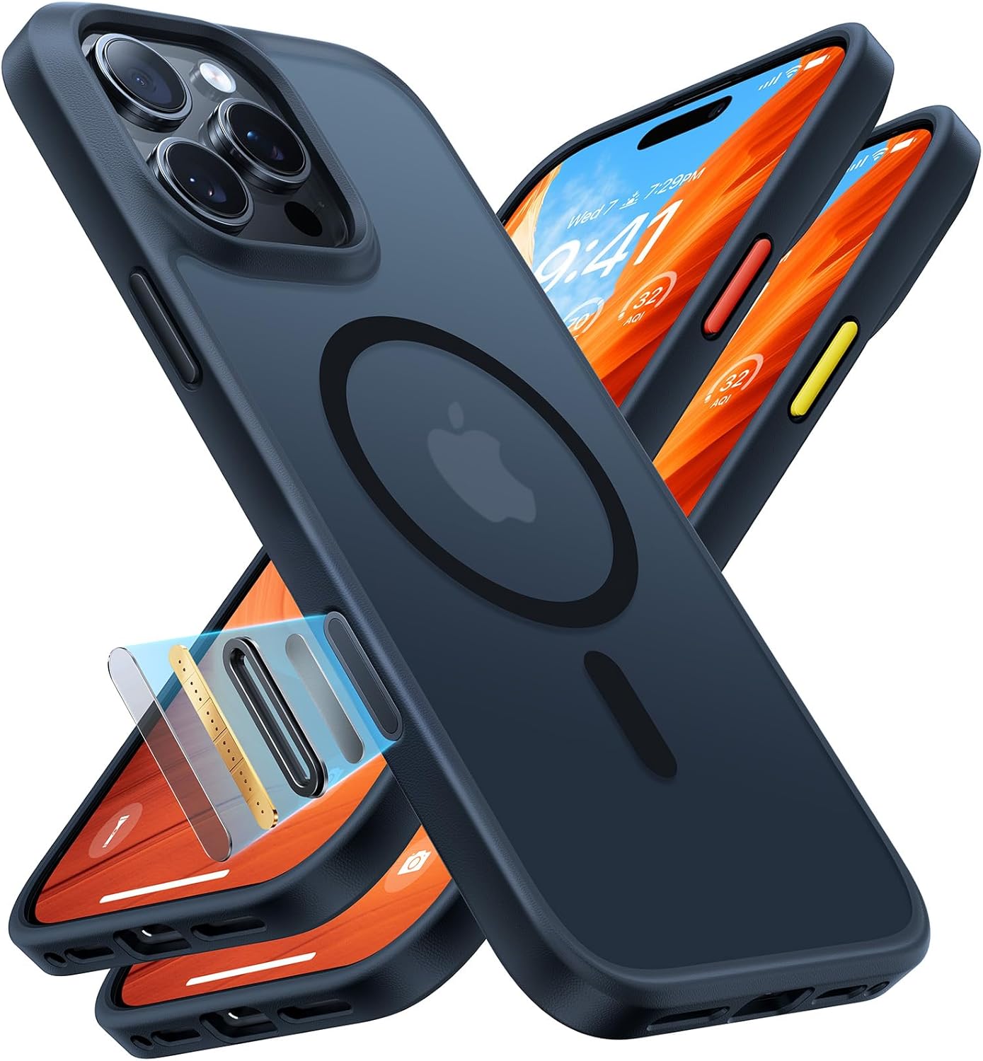 TORRAS iPhone 17 Pro Case with MagSafe, 12FT Military Grade Shockproof, Magnetic