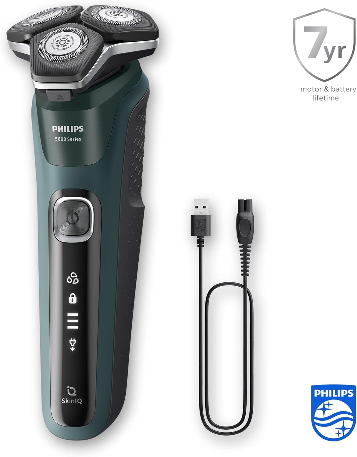 Philips Shaver Series 5000 - Wet & Dry Electric Men Shaver Charging Travel Case