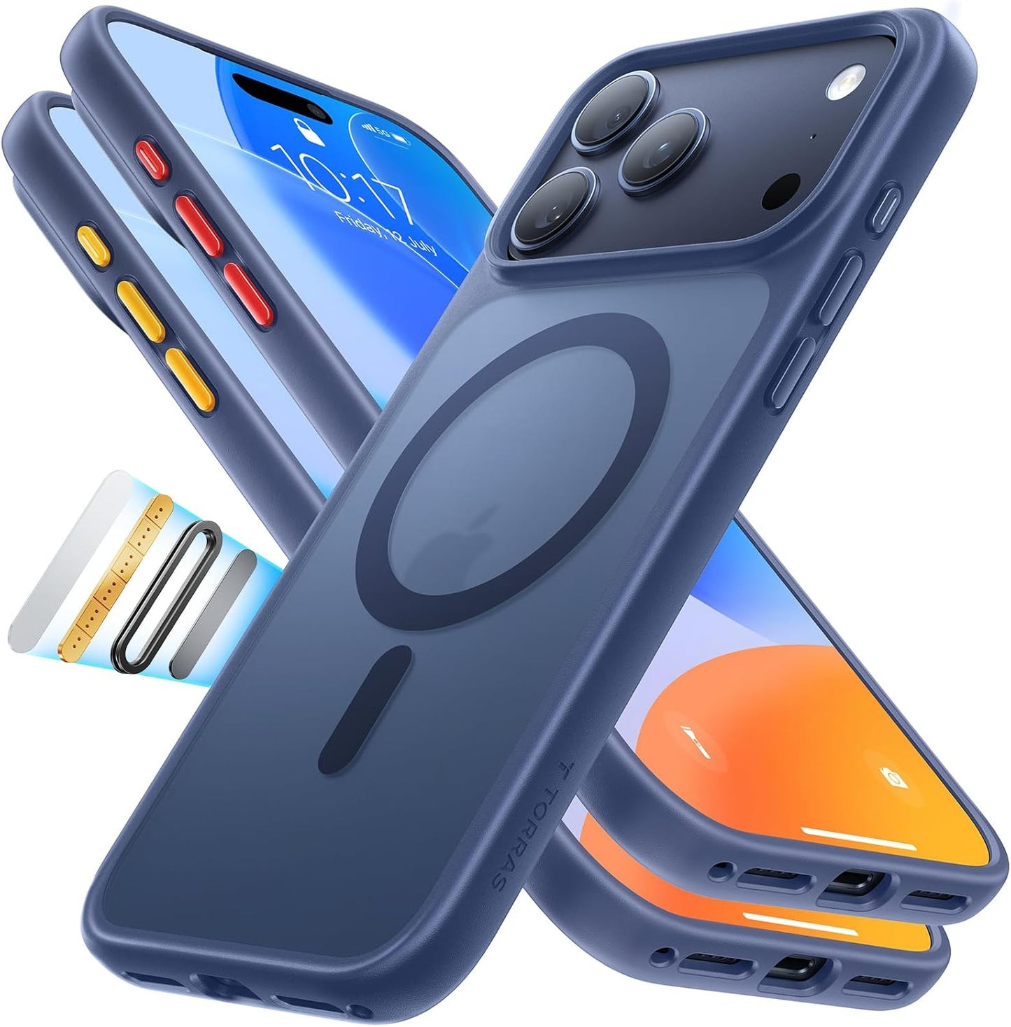 TORRAS iPhone 17 Pro Case with MagSafe, 12FT Military Grade Shockproof, Magnetic