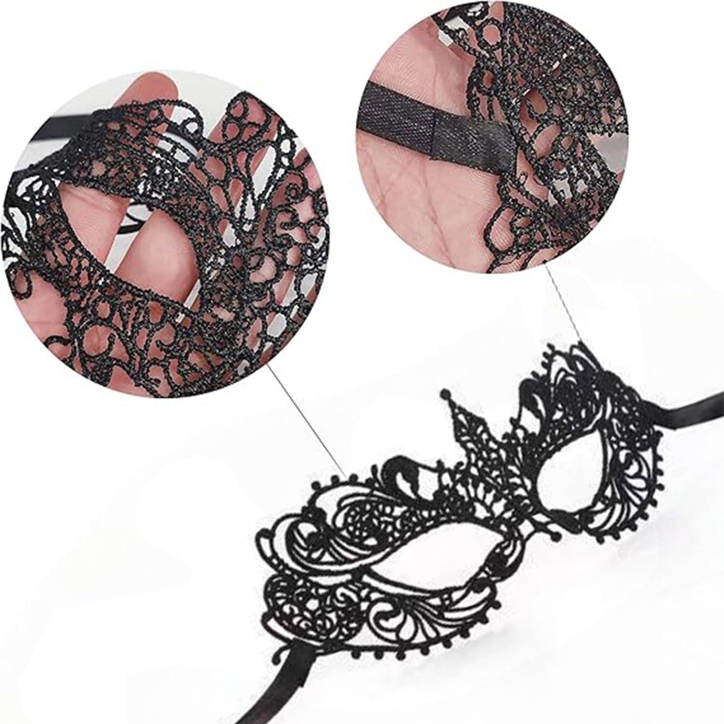 QUETTO Elegant Masquerade Masks Collection Lace Prom Carnival Venetian Half Face Masks Perfect for Masquerade Balls Costume Parties Cosplay Halloween Mardi Gras