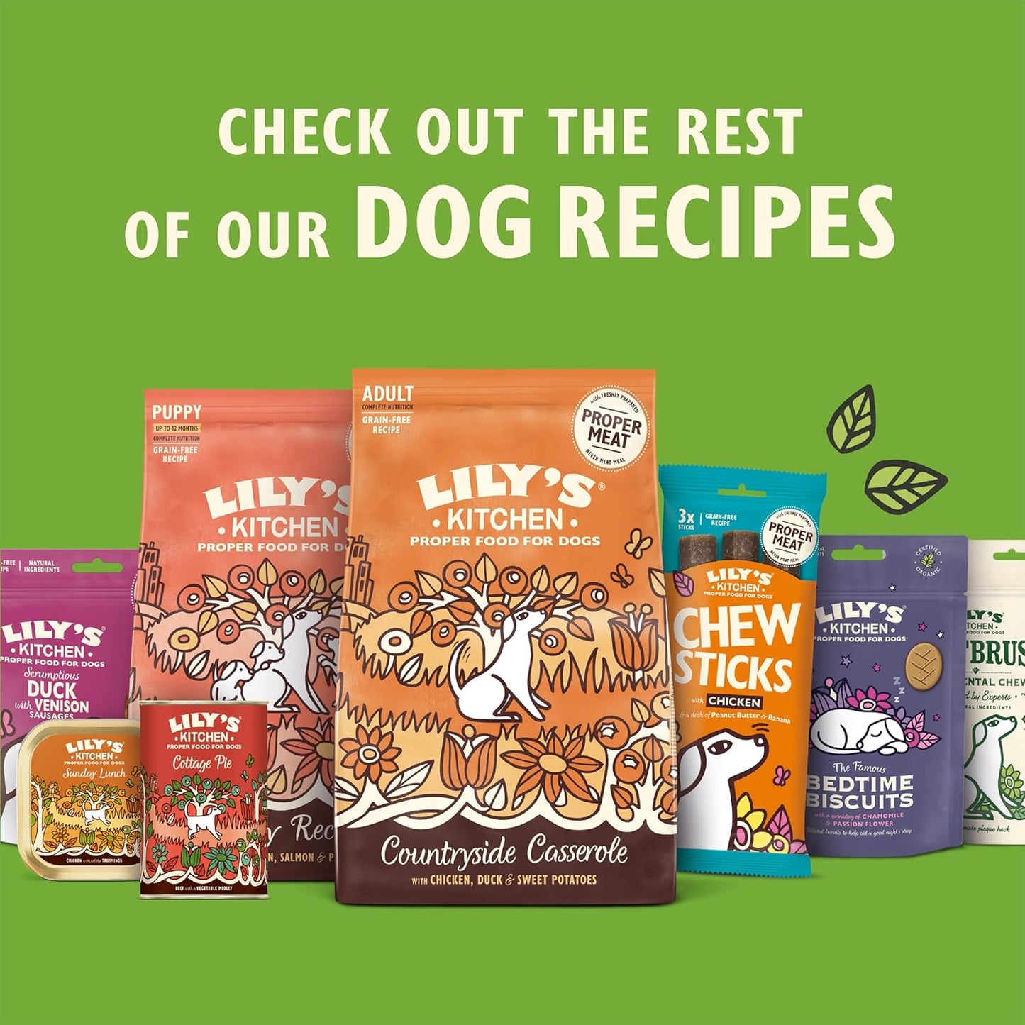Lily'S Kitchen Made with Natural Ingredients Adult Dry Dog Food Chicken, Duck and & Sweet Potatoes, Grain-Free Recipe 12Kg Bag Lily's Kitchen