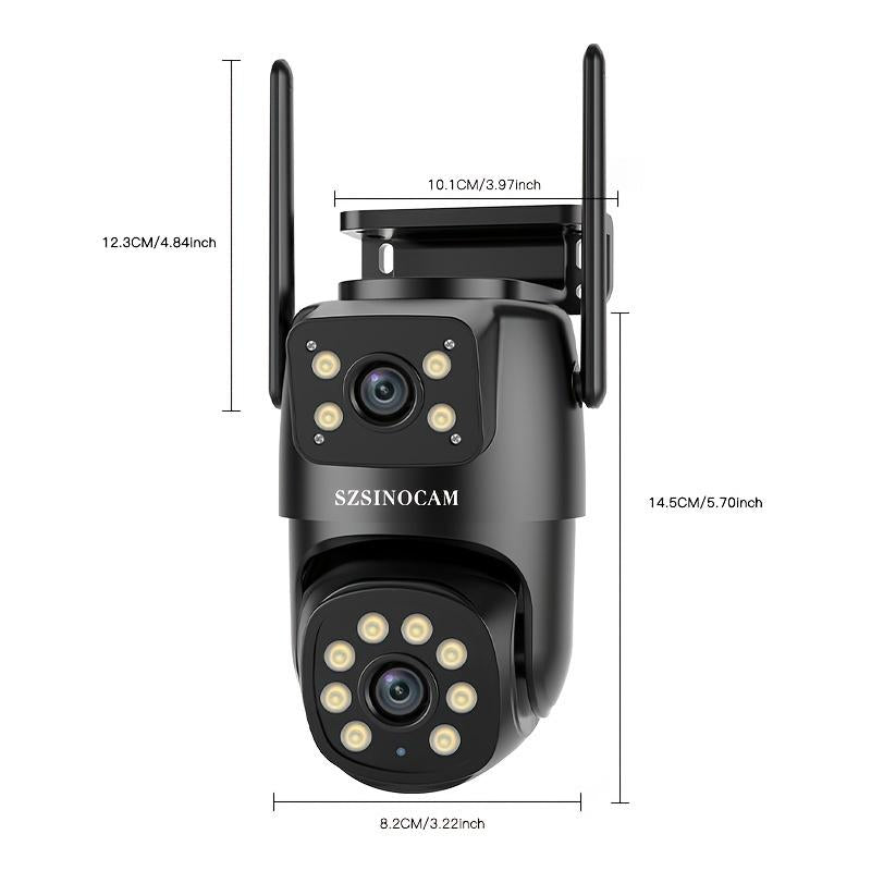 CCTV Wireless WiFi IP Camera Dual Lens Home Security Night Vision Indoor Outdoor