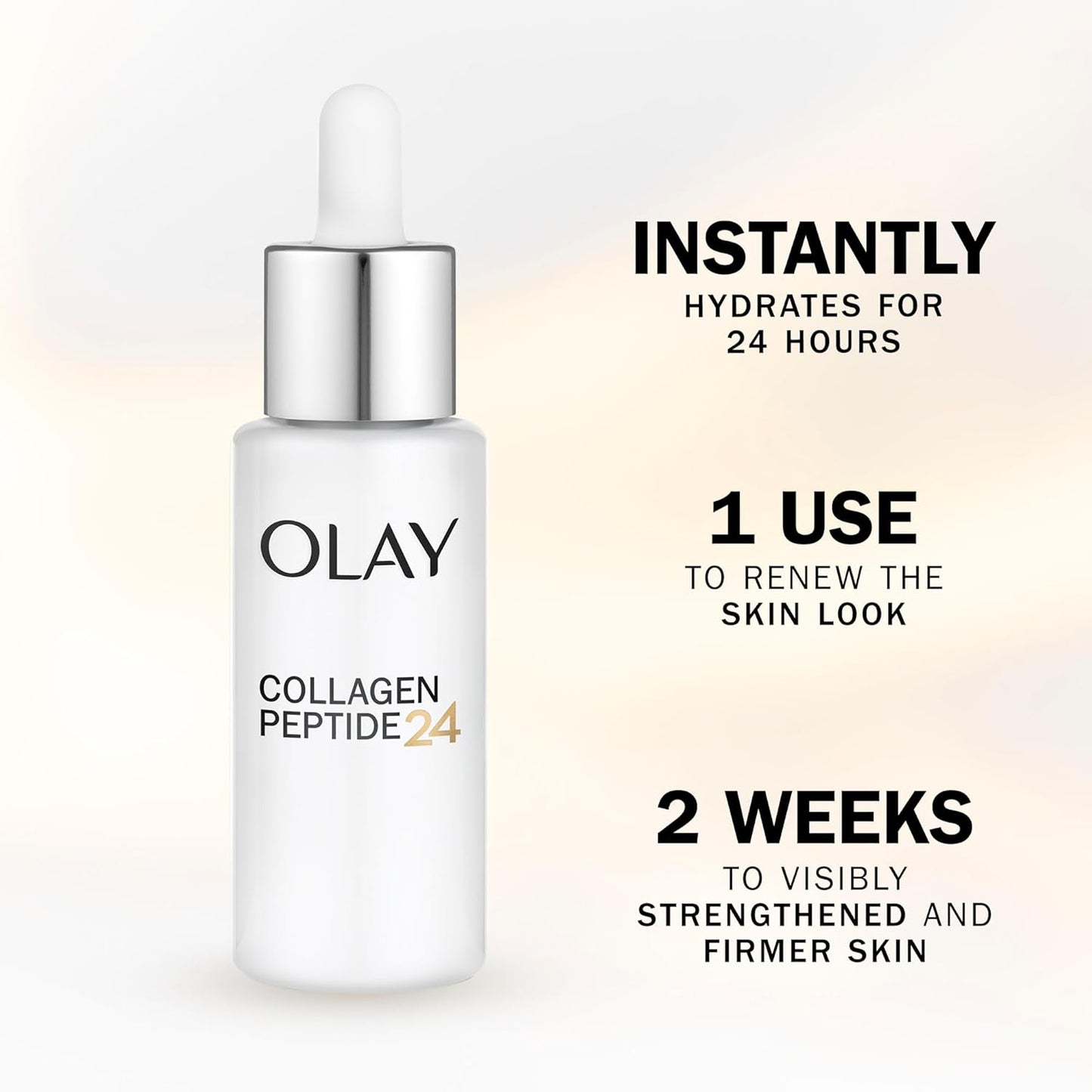 Regenerist Collagen Eye Cream + Regenerist Collagen Face Serum, with Peptide, without Fragrance, Unique Formula with Collagen Peptide and Vitamin B3 Olay