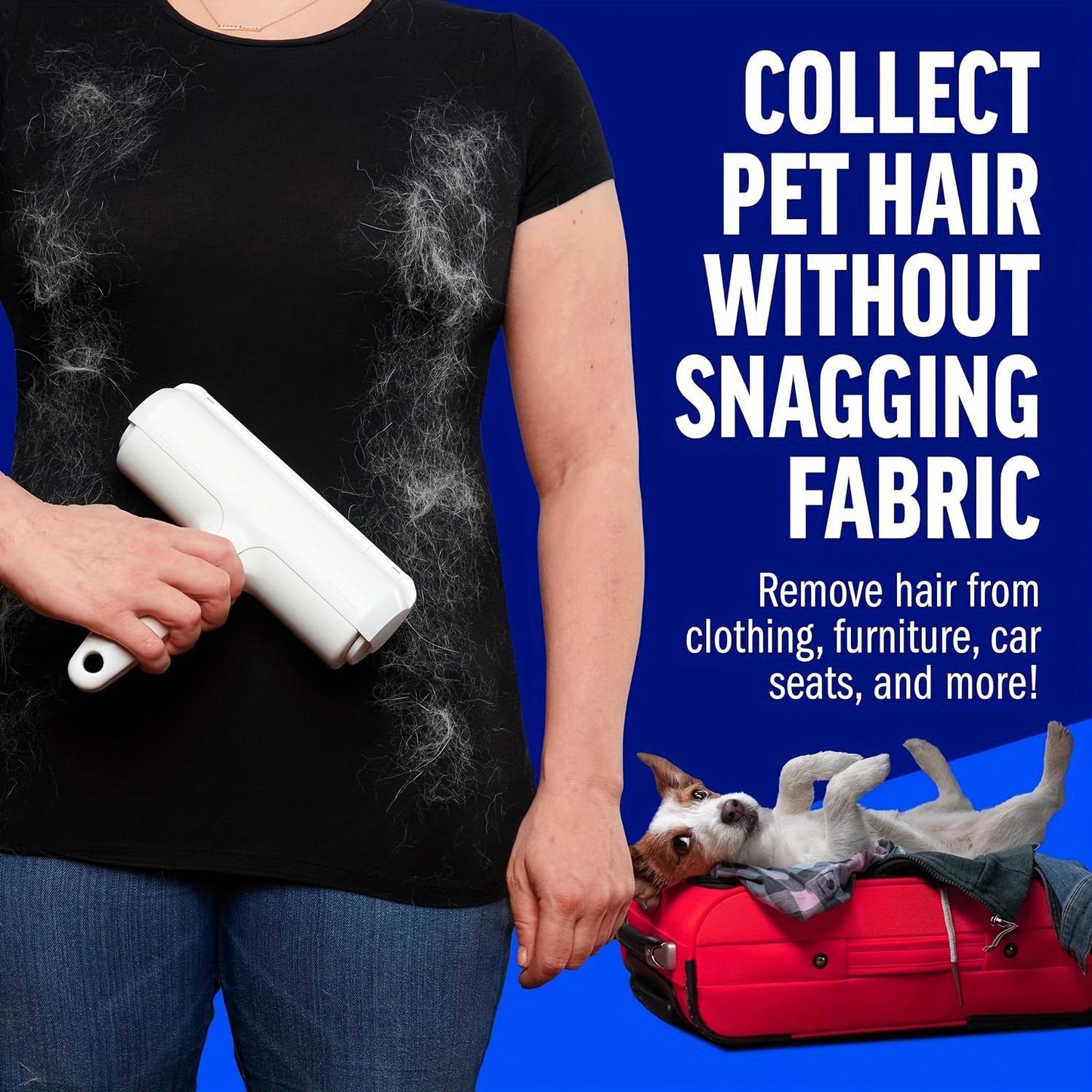 Pet Lint Hair Remover Reusable Roller Washable Portable Dogs & Cats Fur Shaver