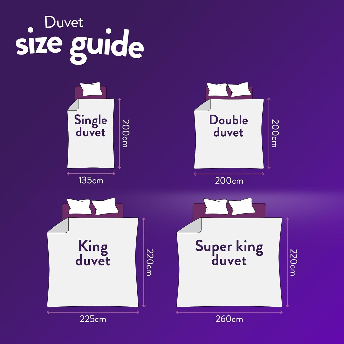 Slumberdown Feels like down King Size Duvet 13.5 Tog - Ultra Soft Extra Warm & Snuggly King Quilt for Cold Winter Nights | UK Made, Non-Allergenic & Washable (225 X 220Cm)