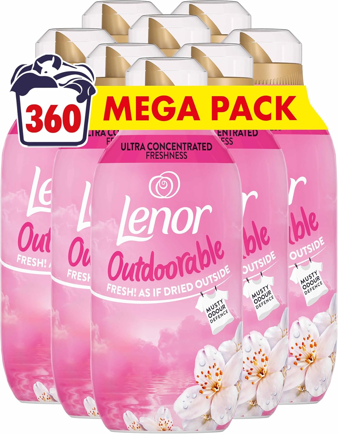 Lenor Outdoorable Fabric Conditioner 424 Washes (8X53), Dreamy Jasmine - Ultra Concentrated Freshness lenor