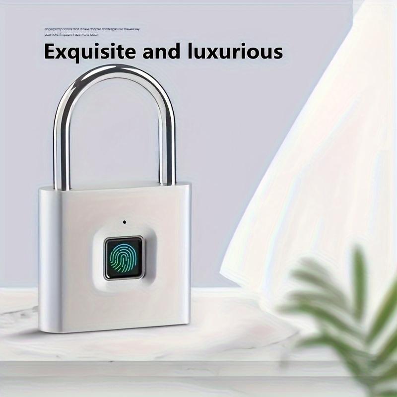 [Smart Fingerprint Padlock] Rust-Resistant Smart Fingerprint Padlock | Portable Keyless Anti-Theft Security Lock with USB Charging for Luggage And Suitcases