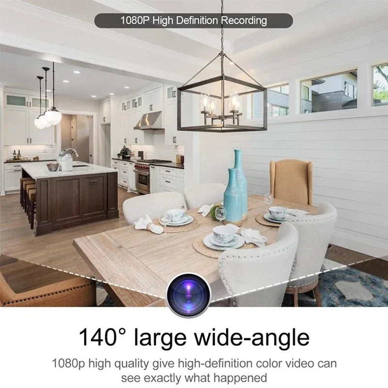 HD 1080P Wireless WiFi Indoor Security Camera – Rechargeable,Night Vision W/App
