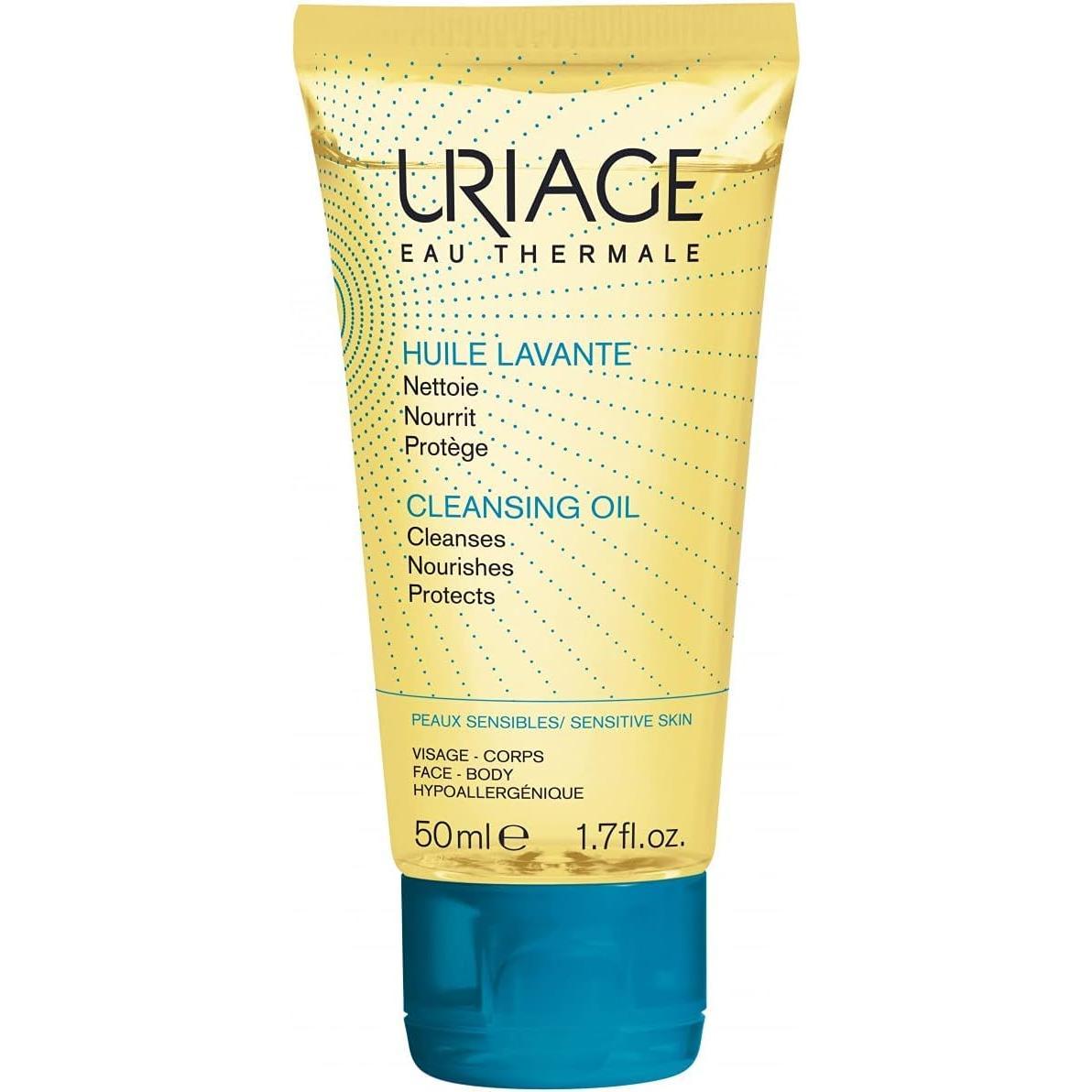 Uriage Cleansing Oil 1L - Body & Face - Sensitive Skin - Cleanses, Nourishes, Prevents Dryness - with Gentle Superfatting Agents Leaving a Soft, Protective Film on the Skin URIAGE