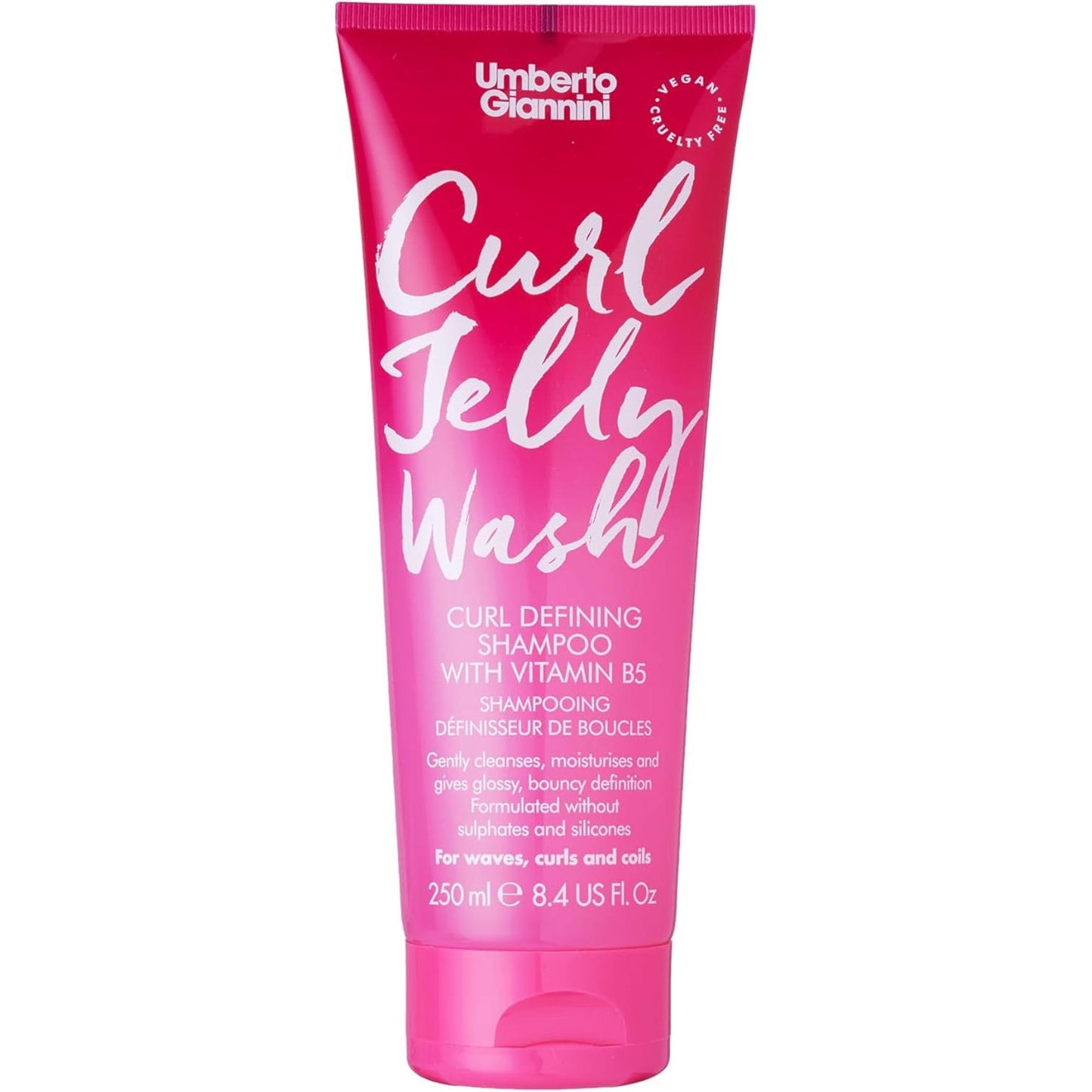 Umberto Giannini Curl Jelly Hair Kit - Includes 4 Products to Wash + Style Your Curls - Cult Favorite Curl Jelly - Shampoo, Conditioner, Curl Cream - for Curls, Waves & Coils