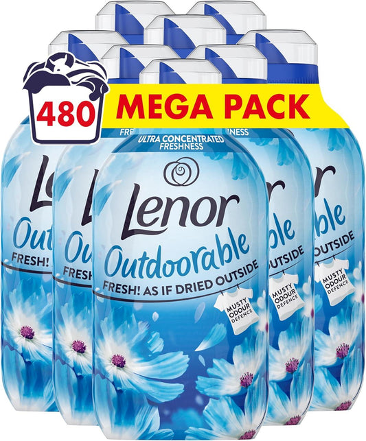Lenor Outdoorable Fabric Conditioner 480 Washes (8X60), Spring Awakening - Ultra Concentrated Freshness lenor